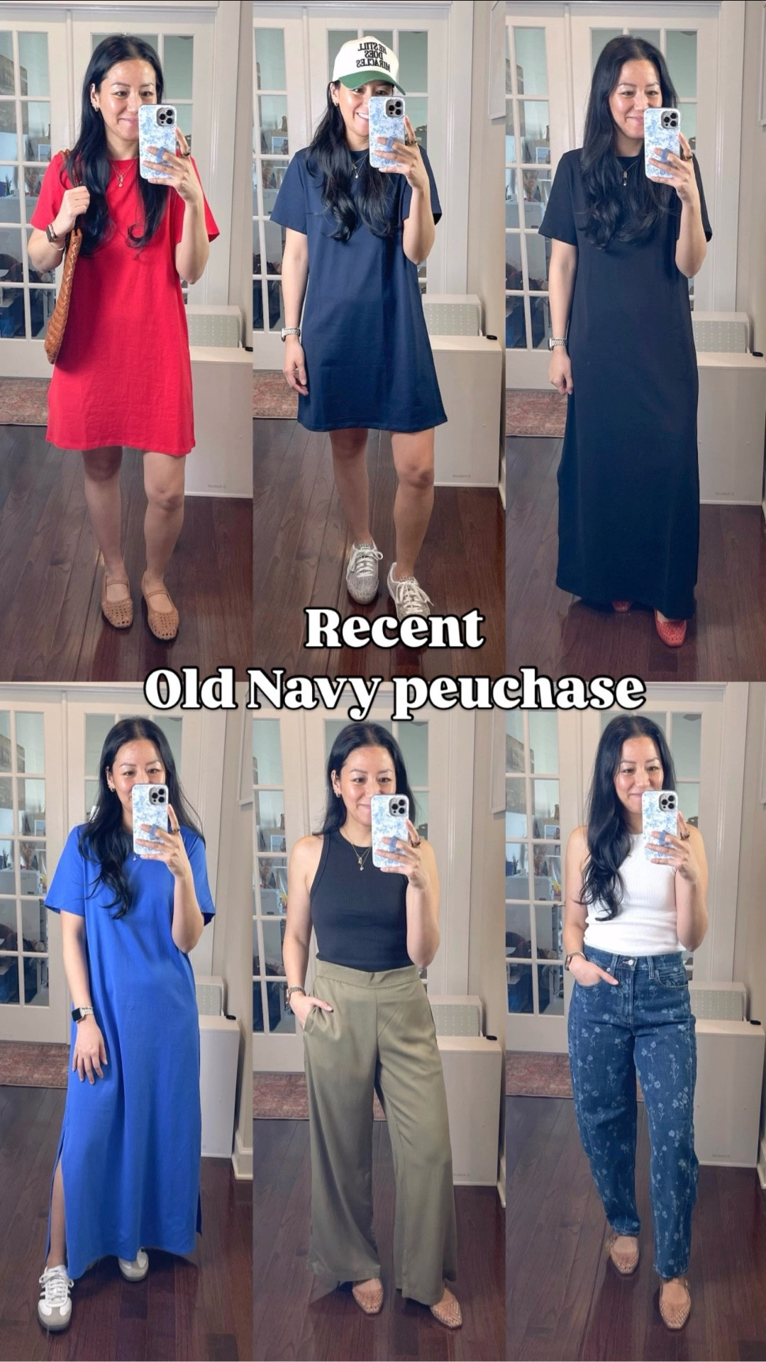 Wearing size small in all the dresses 
Size XS gap tank tops
Size small playa pants
Size 4 tall in jeans 
Sized up 1/2 in Pumas
Sized down 1/2 in Sambas 
Jelly flats are true to size
Hat (small business Shop Janessa Wait)

@oldnavy #oldnavycreator


#LTKOver40 #LTKSeasonal #LTKSaleAlert