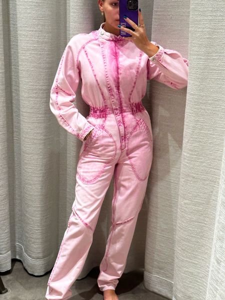 Isabel Marant spring 2024 
New collection 
Isabel Marant 
Pink jumpsuit 
Denim jumpsuit 
Designer finds 
Luxury denim 
Designer denim 
Pink denim 
Pink denim jumpsuit 
Utility trend

#LTKMostLoved #LTKstyletip #LTKSeasonal