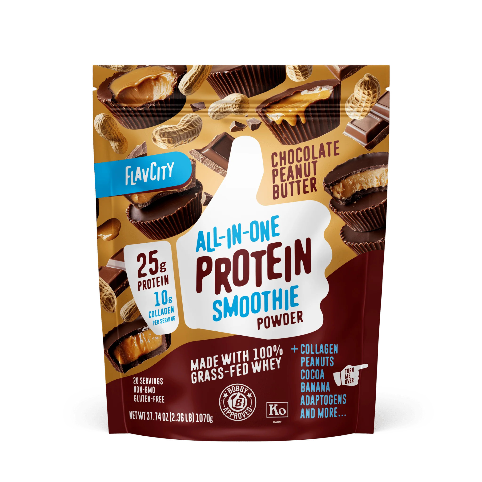 Chocolate Peanut Butter Protein Powder | FlavCity | FlavCity