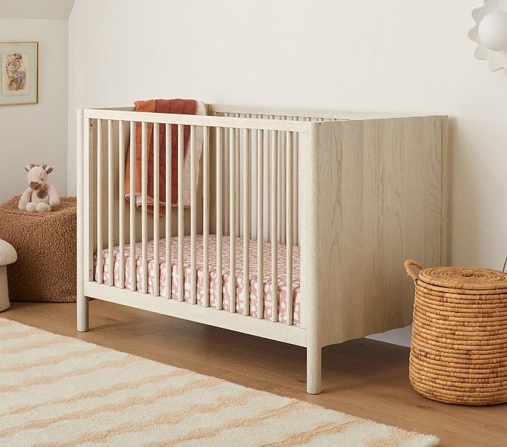 west elm kids x pbk x Sarah Sherman Samuel Scalloped Convertible Crib | Pottery Barn Kids