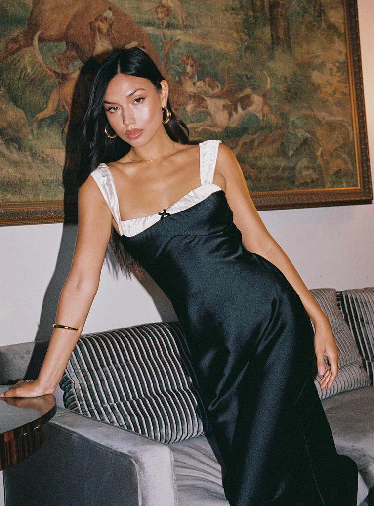 Emmert Maxi Dress Black | Princess Polly AU