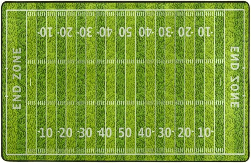 YEAHSPACE Football Rug 60x39 inch Area Rugs Living Room Bedroom Playroom Decor-Sports Field Ameri... | Amazon (US)