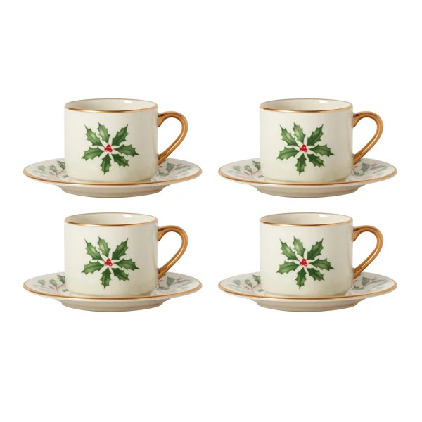 Holiday Porcelain Espresso Cup (Set of 4) | Wayfair North America
