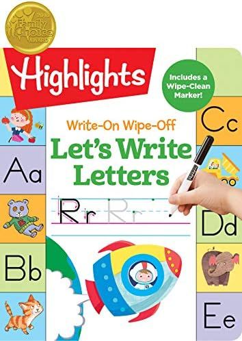 Amazon.com: Write-On Wipe-Off Let's Write Letters (Highlights™ Write-On Wipe-Off Fun to Learn A... | Amazon (US)