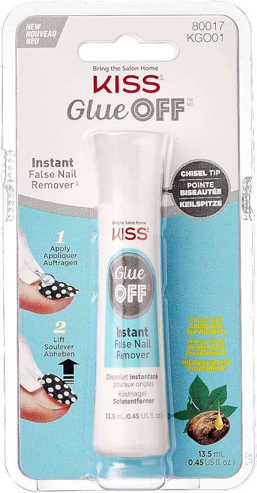 Kiss Glue Off Instant False Nail Remover 0.45 Ounce (Pack of 2) | Amazon (US)