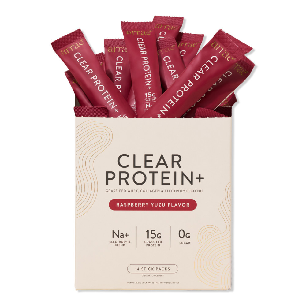 arrae Clear Protein+: Protein, Collagen & Electrolyte Drink Mix - Raspberry Yuzu | Ulta