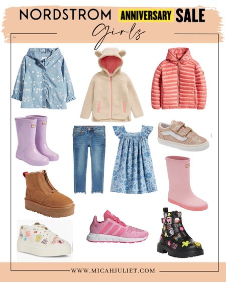 Nordstrom anniversary sale girls jackets, shoes, vans, rain boots, Uggs. Back to school clothes. 

#LTKSeasonal #LTKxNSale #LTKkids
