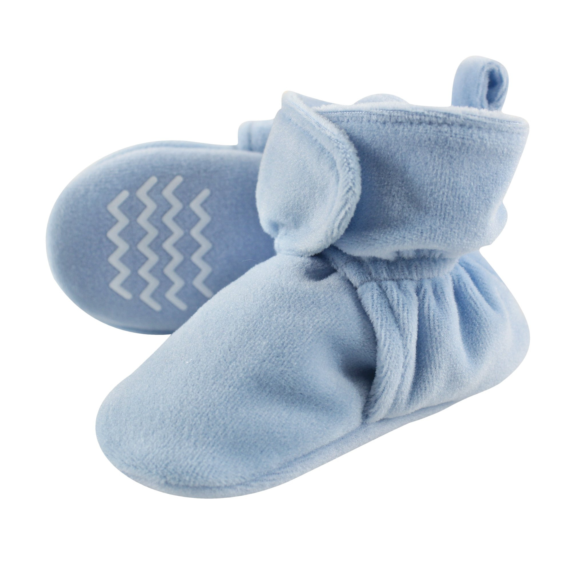 Hudson Baby Unisex Baby Cozy Velour Booties | Amazon (US)