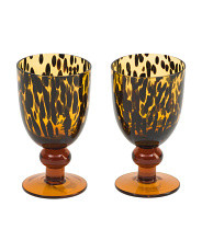 Set Of 2 Tortoise Shell Footed Juice Glasses | Kitchen & Dining Room | Marshalls | Marshalls