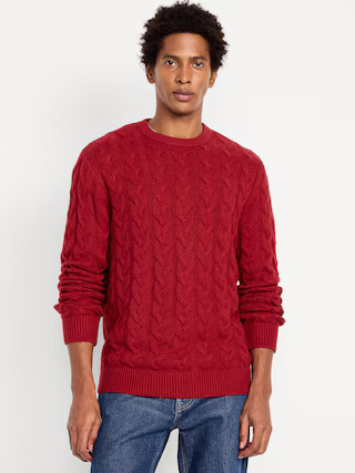 SoSoft Crew-Neck Cable-Knit Sweater | Old Navy (US)