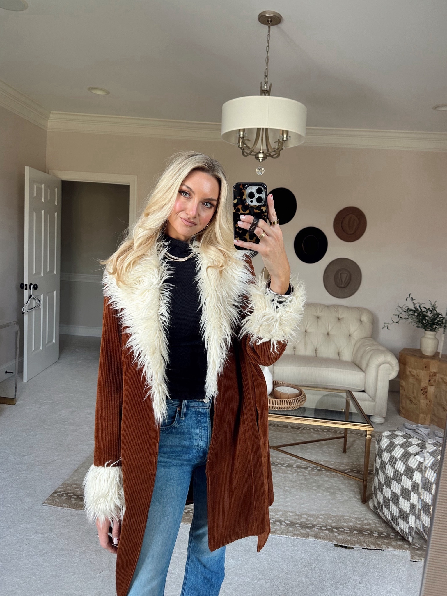 Wearing a small coat, ribbed turtleneck, date night, winter outfit 

#LTKSeasonal
