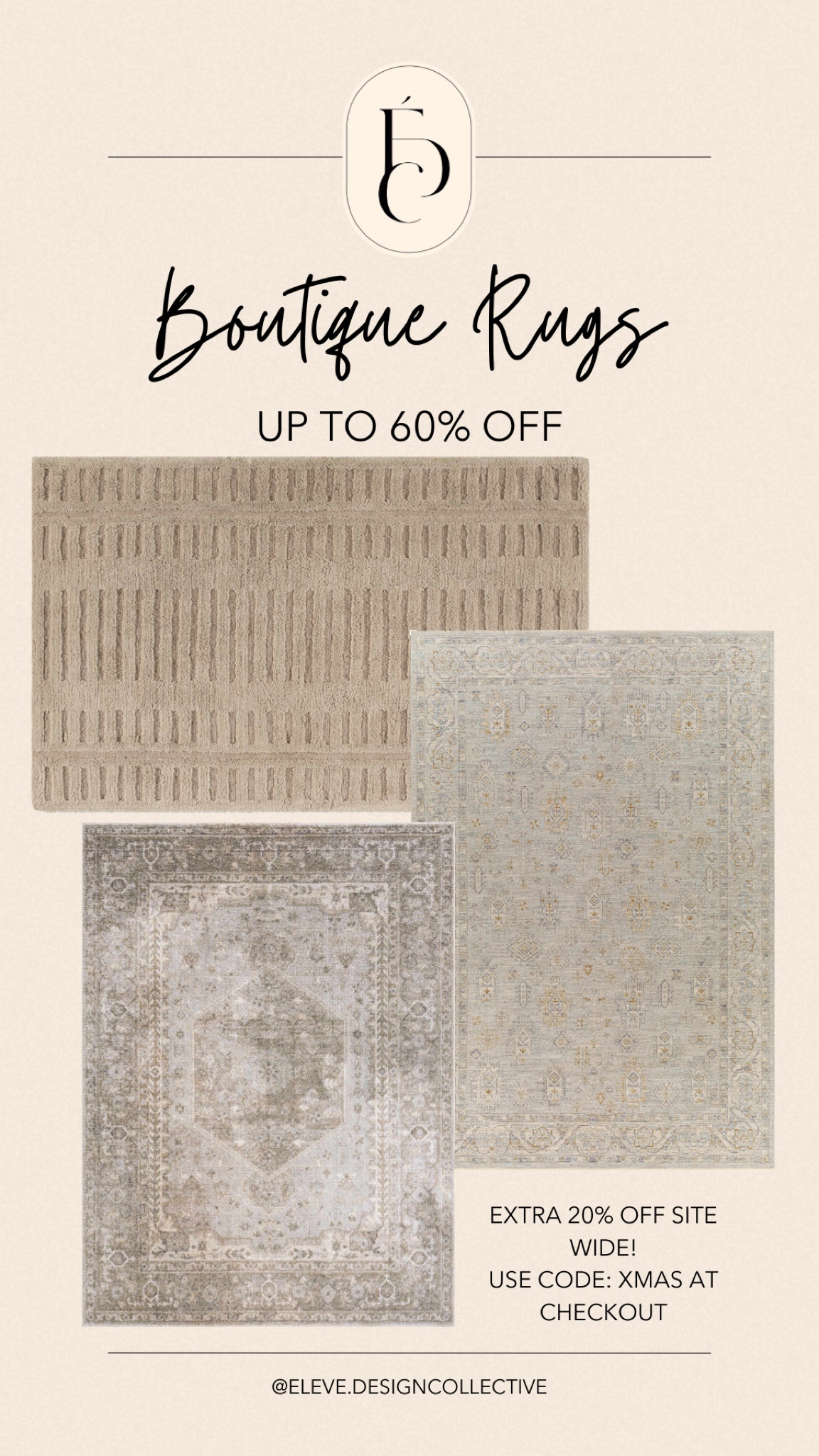 Use code Xmas for an extra 20% off site wide!

#boutiquerugs #boutiquerugsale #ltkhome #arearugsale #washablerugs #juterugs 

#LTKSeasonal #LTKHome #LTKHoliday