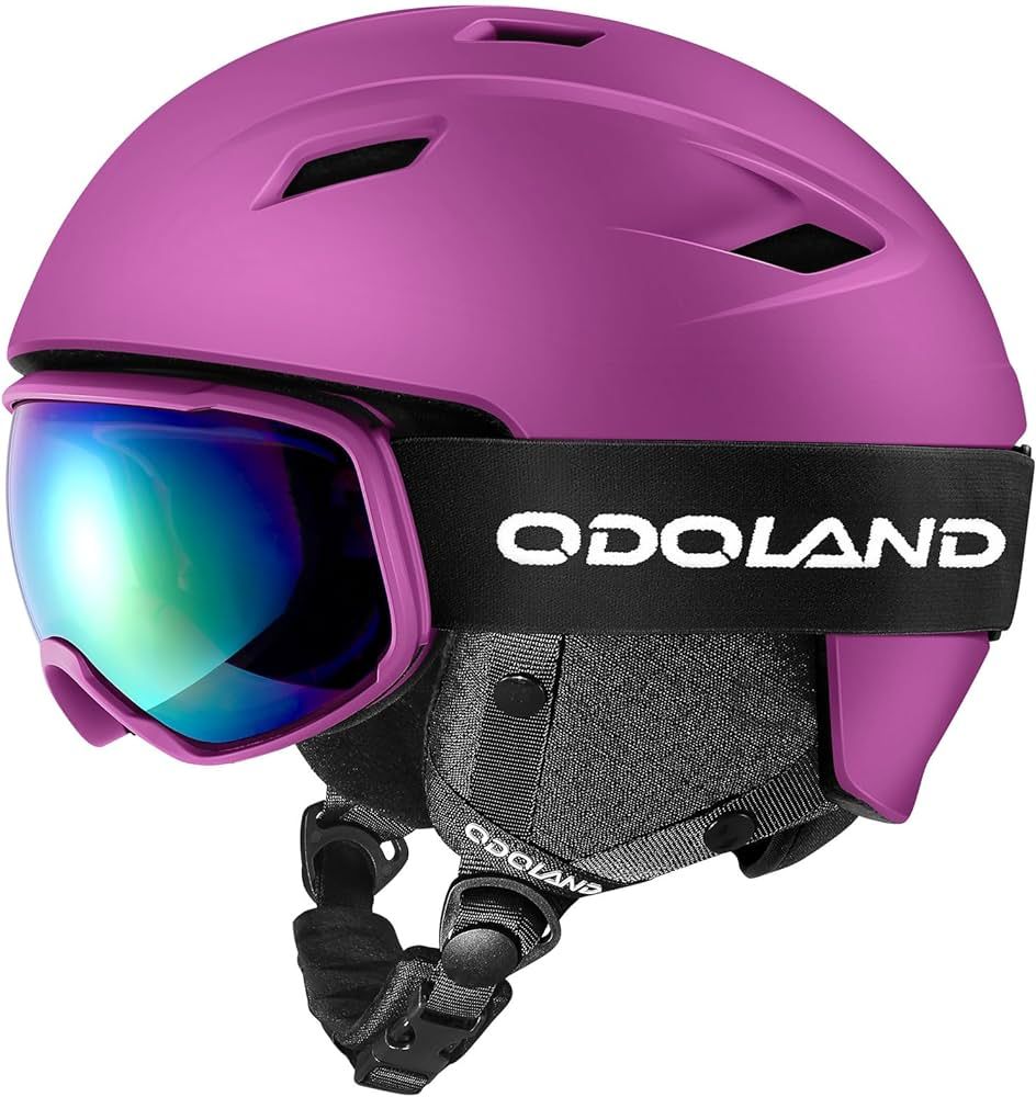 Odoland Ski Helmet and Goggles Set, Snowboard Helmet Glasses for Men, Women & Youth - Shockproof/... | Amazon (US)