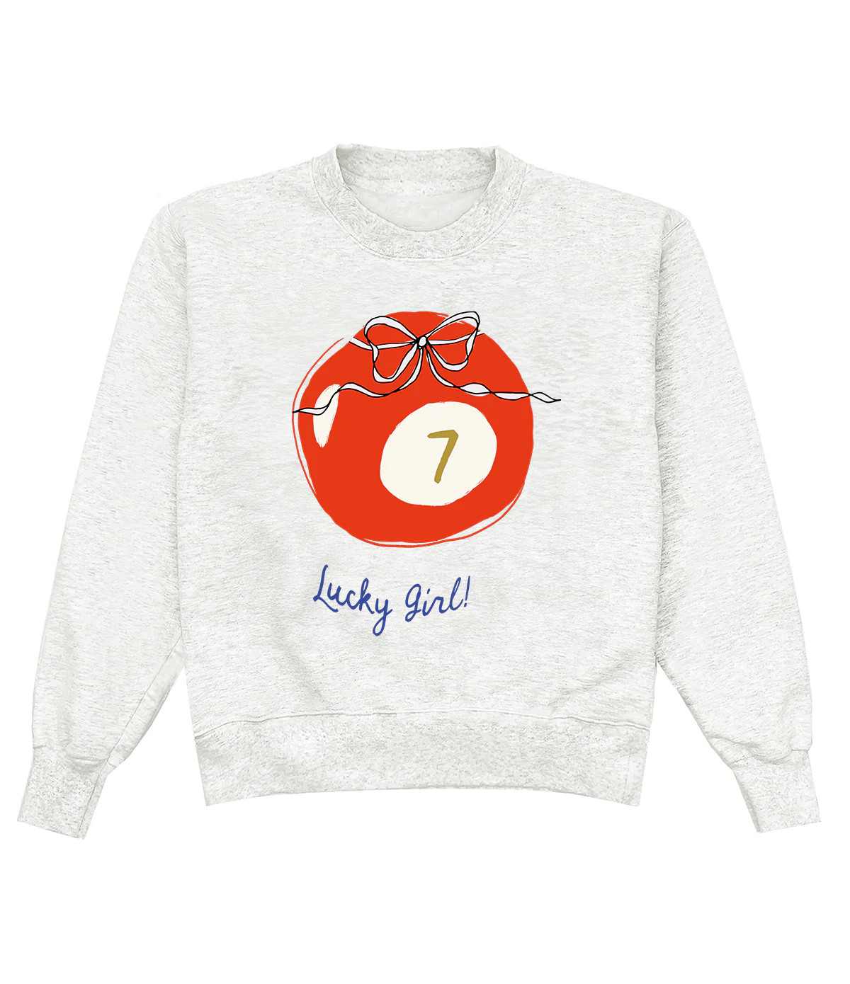 Lucky Girl Ash Crewneck | Shop Kristin Jones