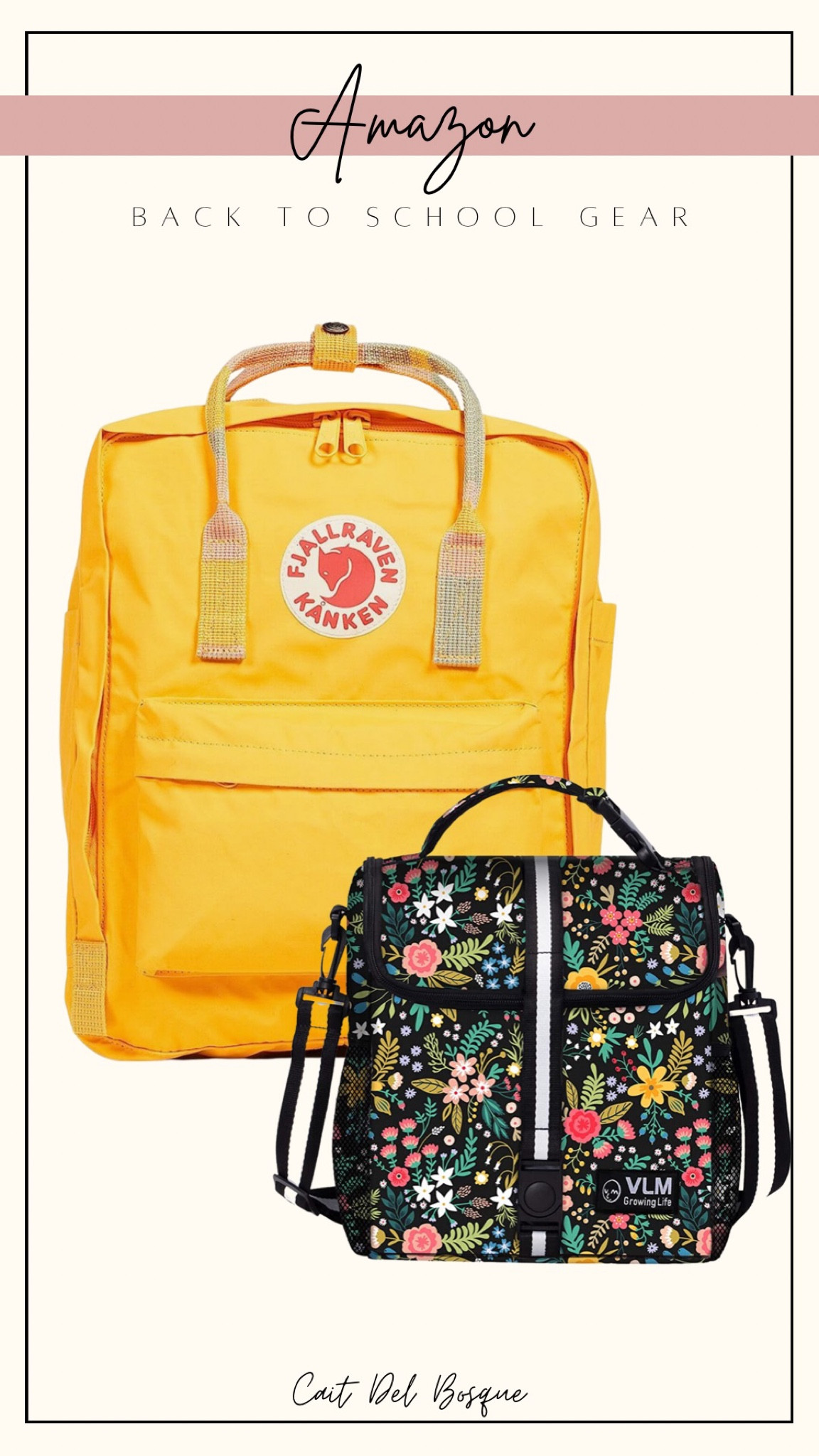 The bright + colorful school gear duo our 5th grader picked out this year! I love the bright yellow! 

#amazon #amazonfinds #backtoschool #schoolfinds #amazonschool #schoolsupplies #backpack #lunchbag #lunchbox #lunchtote #fjallraven #schoolgear #amazonkids #kidsbackpack #kidslunchbox 

#LTKsalealert #LTKBacktoSchool #LTKkids