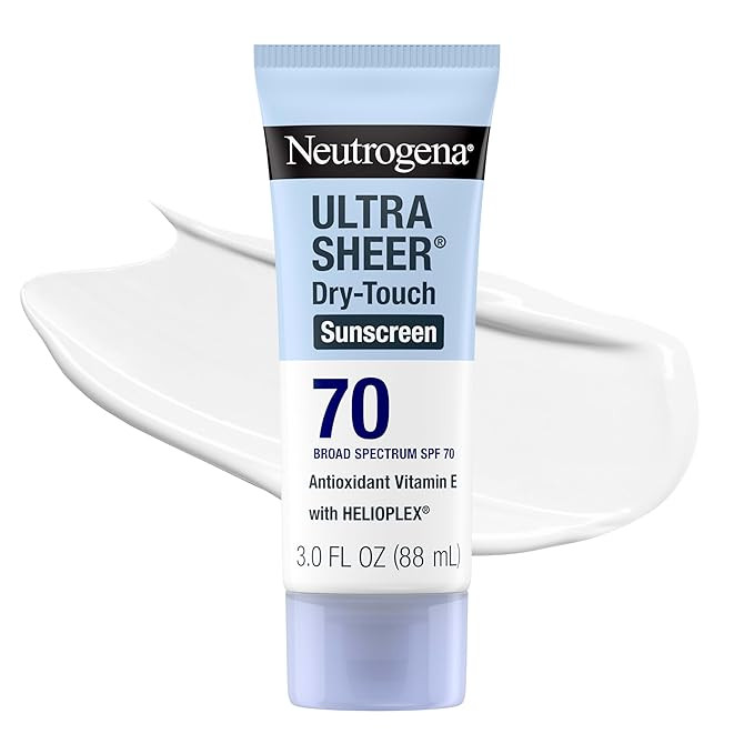 Neutrogena Ultra Sheer Dry-Touch Sunscreen Lotion SPF 70, Broad Spectrum, Water Resistant 80 Min,... | Amazon (US)