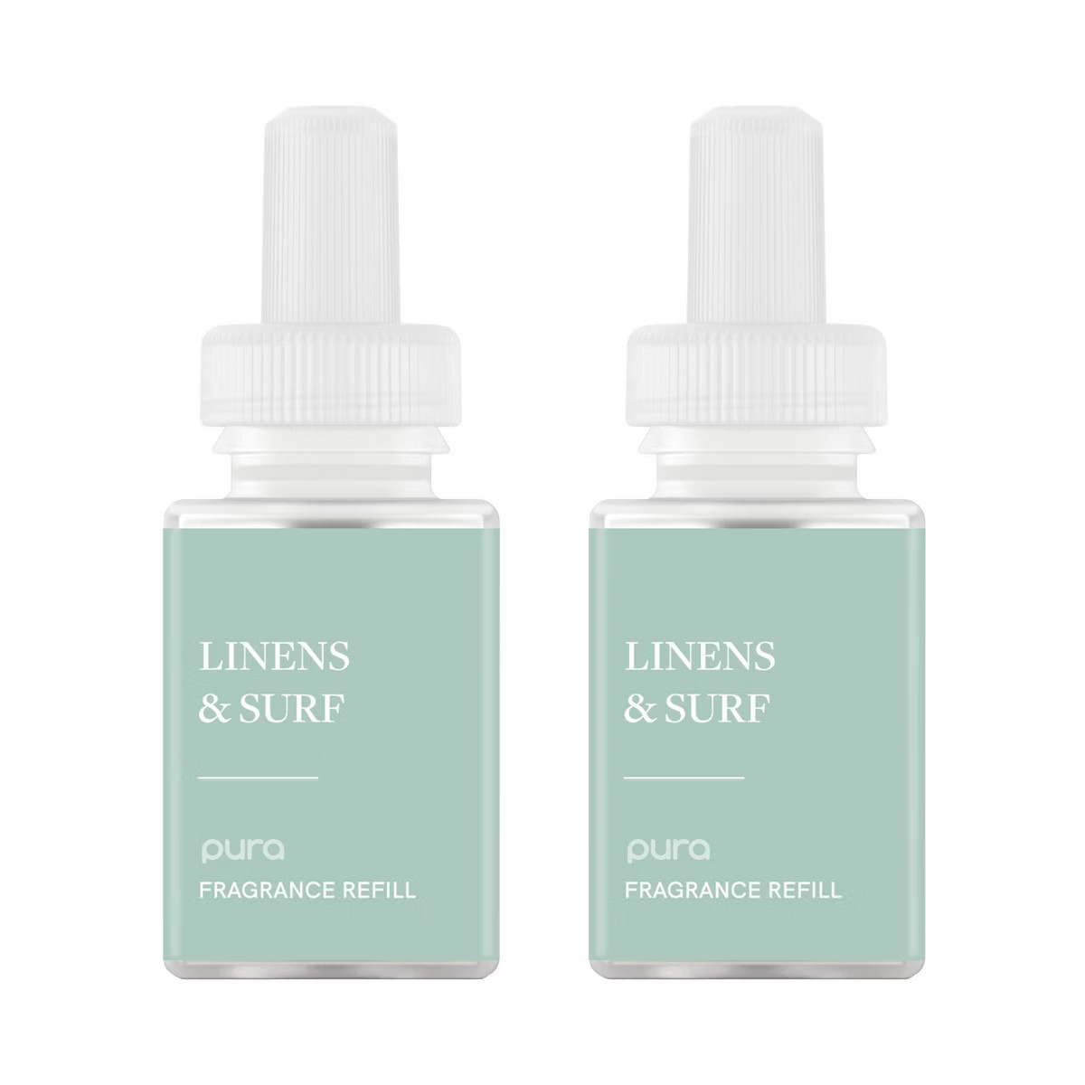 Pura 2pk Smart Vial Linens & Surf  Fragrance Refills: Ocean-Inspired Scent, Puralast Technology | Target