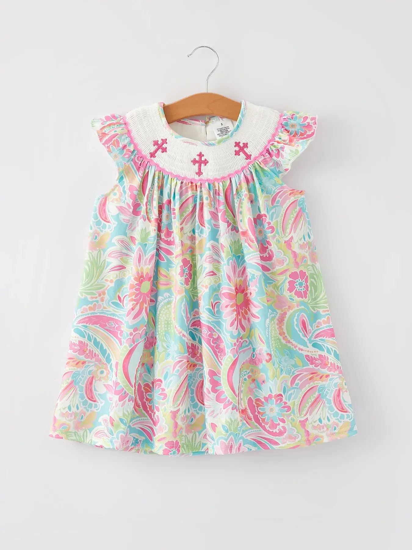 Easter Cross Smocking Embroidery Dress | Persnickety