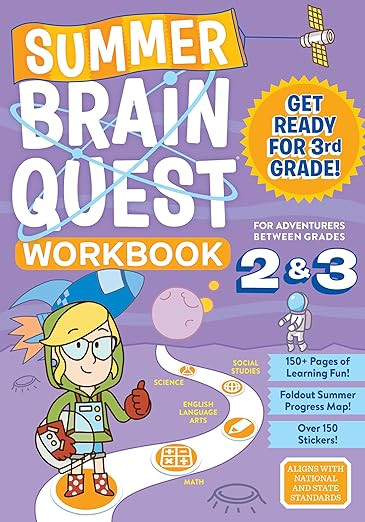 Summer Brain Quest: Between Grades 2 & 3      Paperback – Sticker Book, April 18, 2017 | Amazon (US)