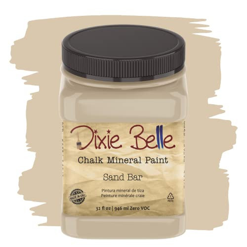 Dixie Belle Paint Company Chalk Finish Furniture Paint | Sand Bar (32oz) | Matte Neutral Tan Chic Chalk Mineral Paint | DIY Furniture Paint | Amazon (US)