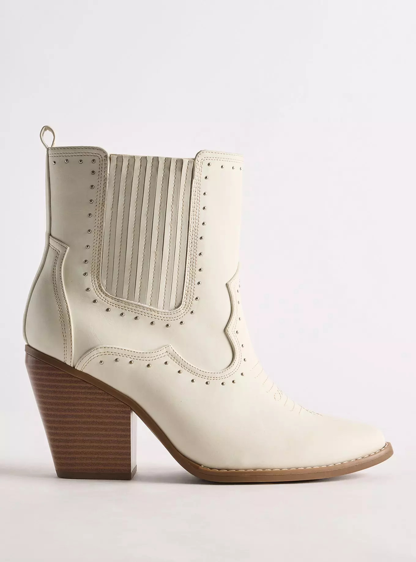 Studded Western Heel Bootie (WW) | Torrid (US & Canada)