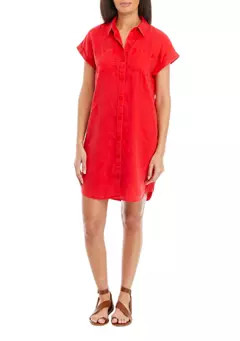 Wonderly Women's Short Cap Sleeve Shirtdress | Belk