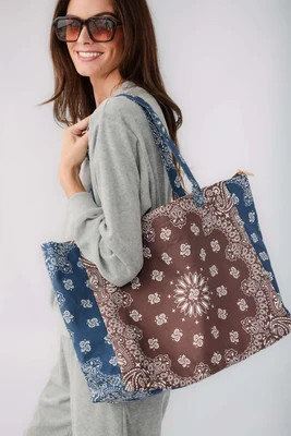 Haute Shore Bandana Print Tote | Social Threads