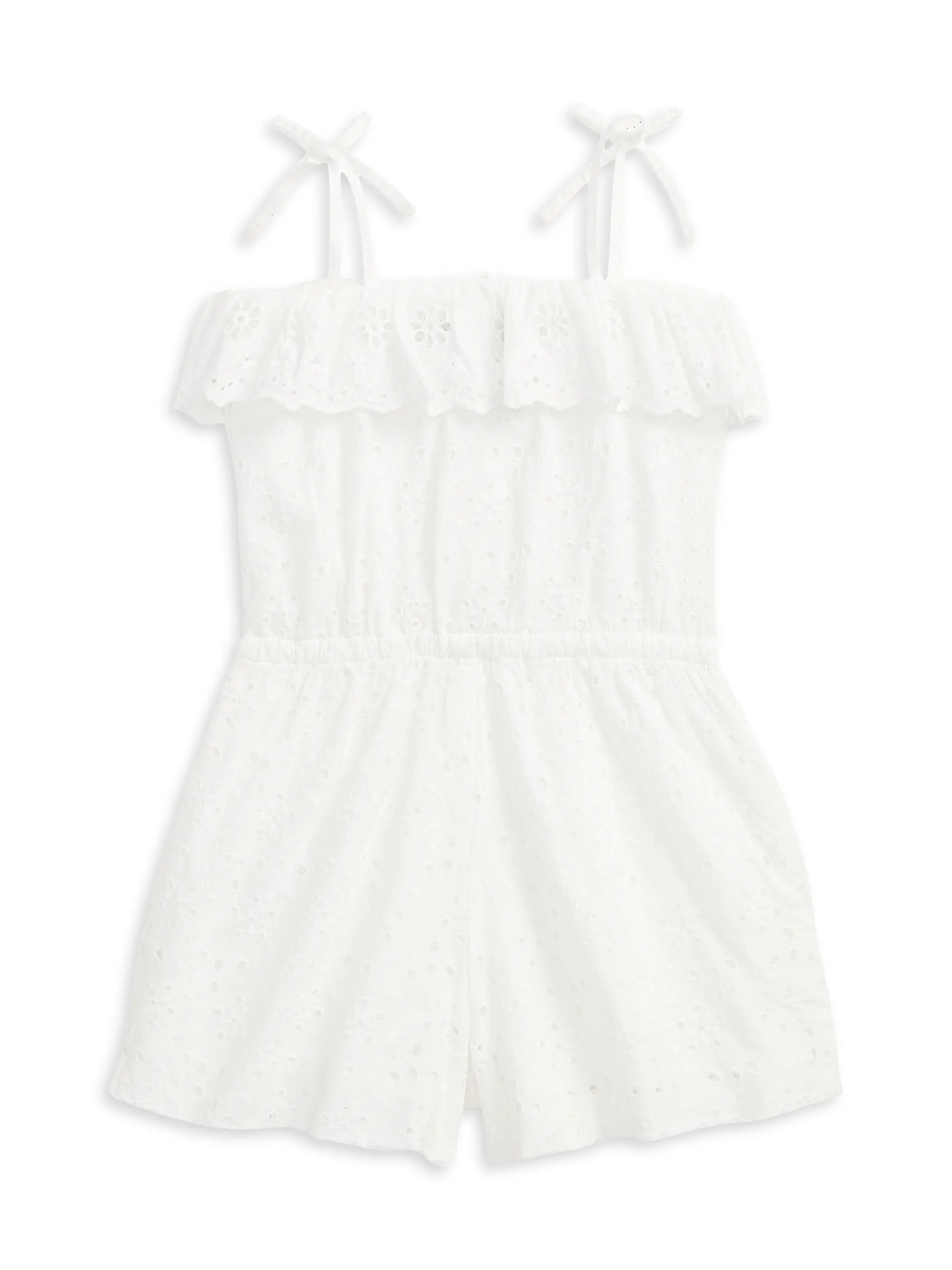 Little Girl's & Girl's Cotton Eyelet Romper | Saks Fifth Avenue