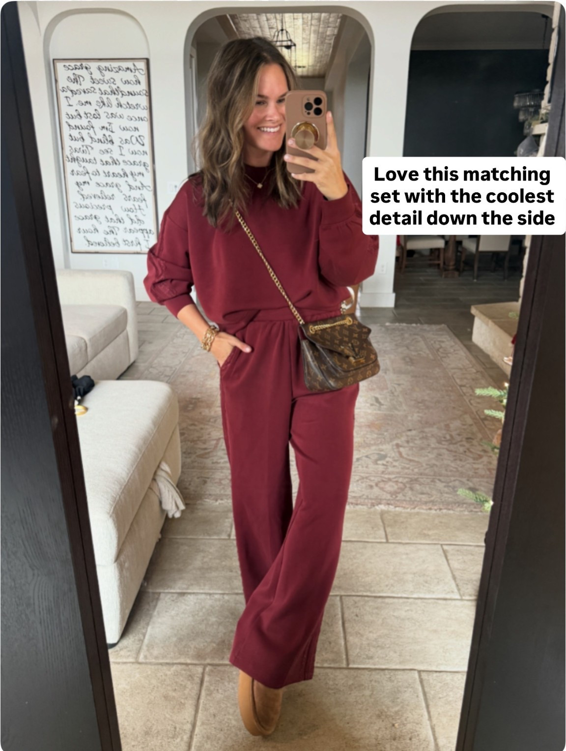 Nicest matching set from target true sizing in both lux material and has the coolest ribbon detail down the side #matchingset #momfashion #winterfashion #loungeset #targetfashion 

#LTKActive #LTKgrwm #LTKootd