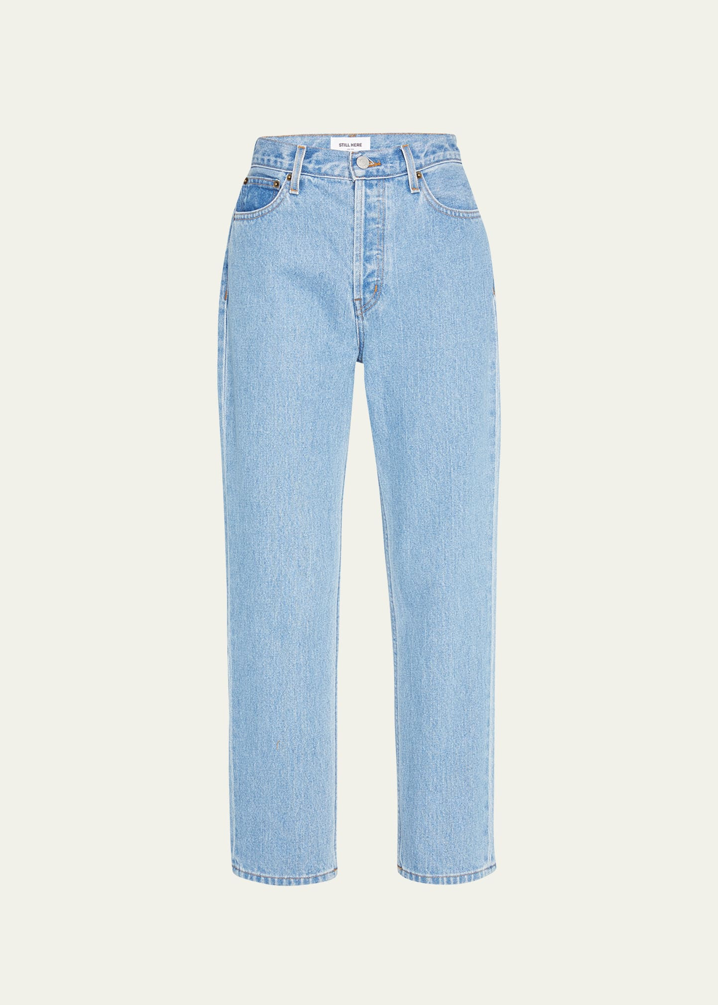 Still Here Rainbow Tate Straight-Leg Handpainted Jeans | Bergdorf Goodman