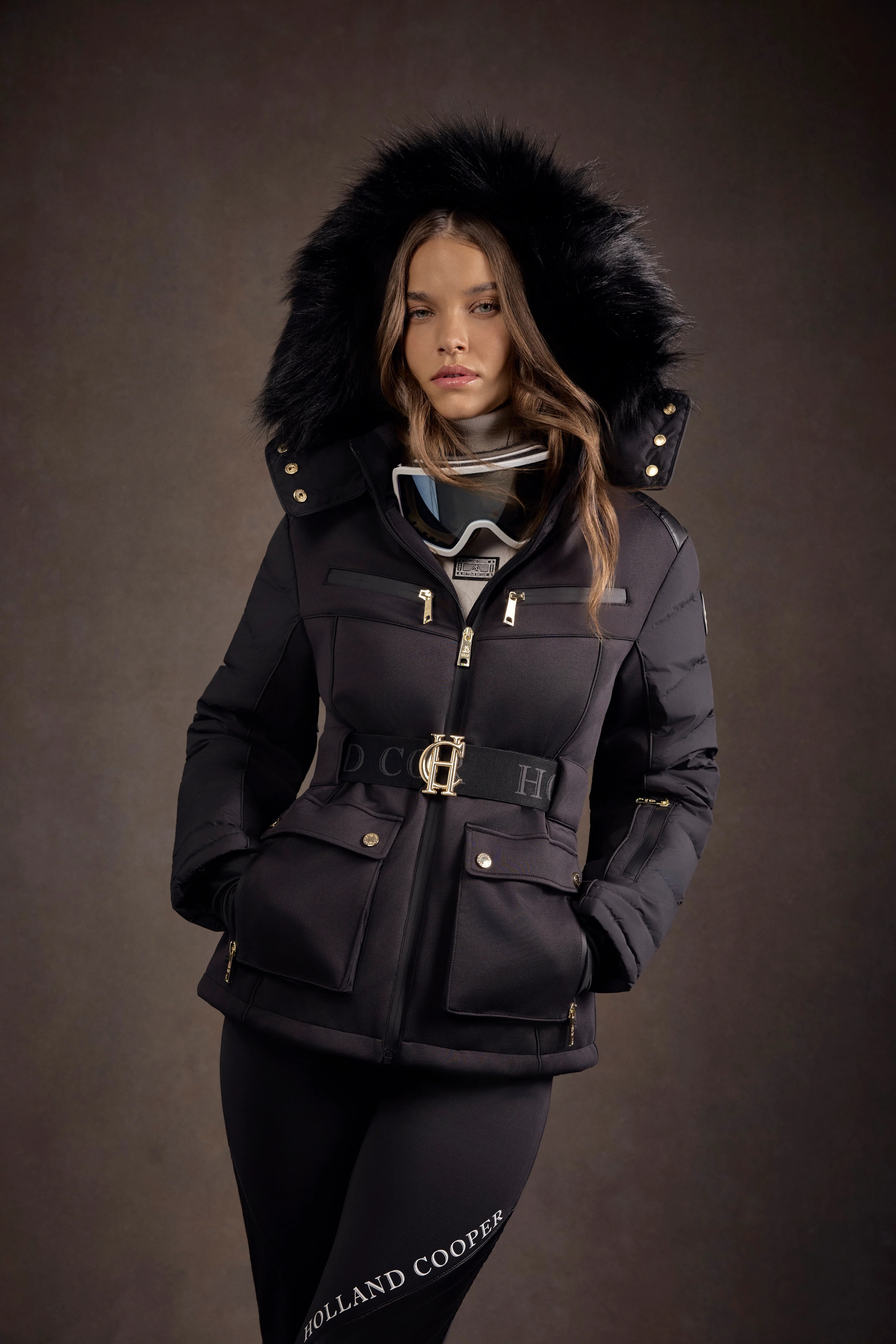 Ski Jacket (Black) | Holland Cooper