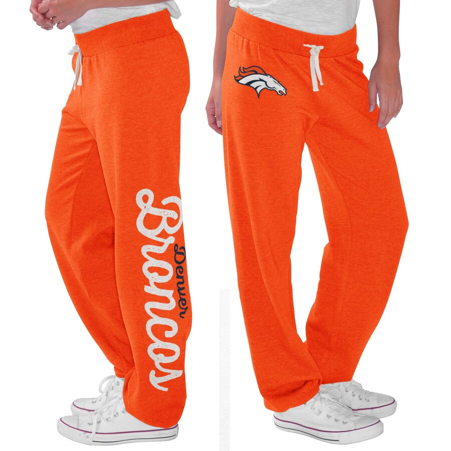 Denver Broncos G-III 4Her by Carl Banks Women's Scrimmage Fleece Pants - Orange | Fanatics