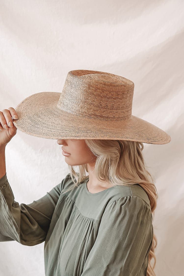 Palma Natural Beige Wide-Brimmed Boater Hat | Lulus (US)