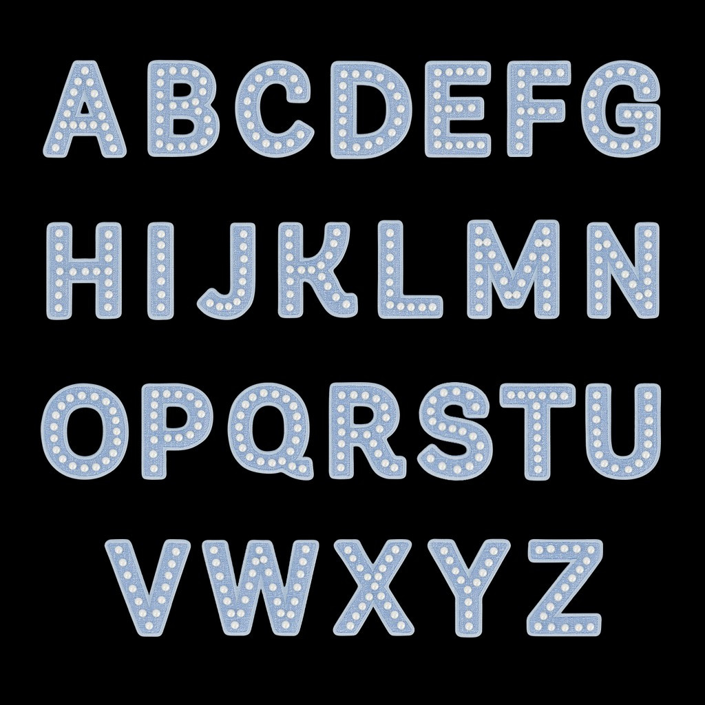 Blue Pearl Letter Patch | Stoney Clover Lane