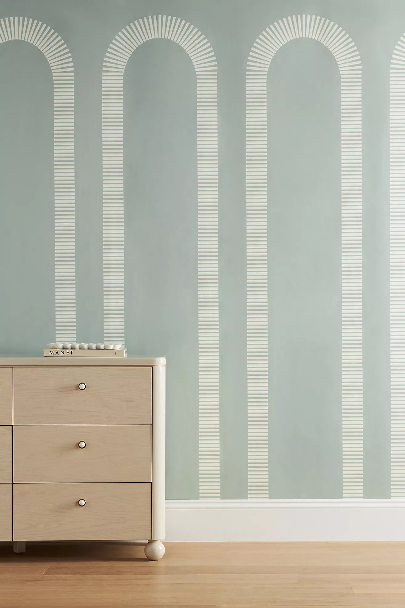 Mitchell Black Colonnade Wallpaper | Anthropologie (US)