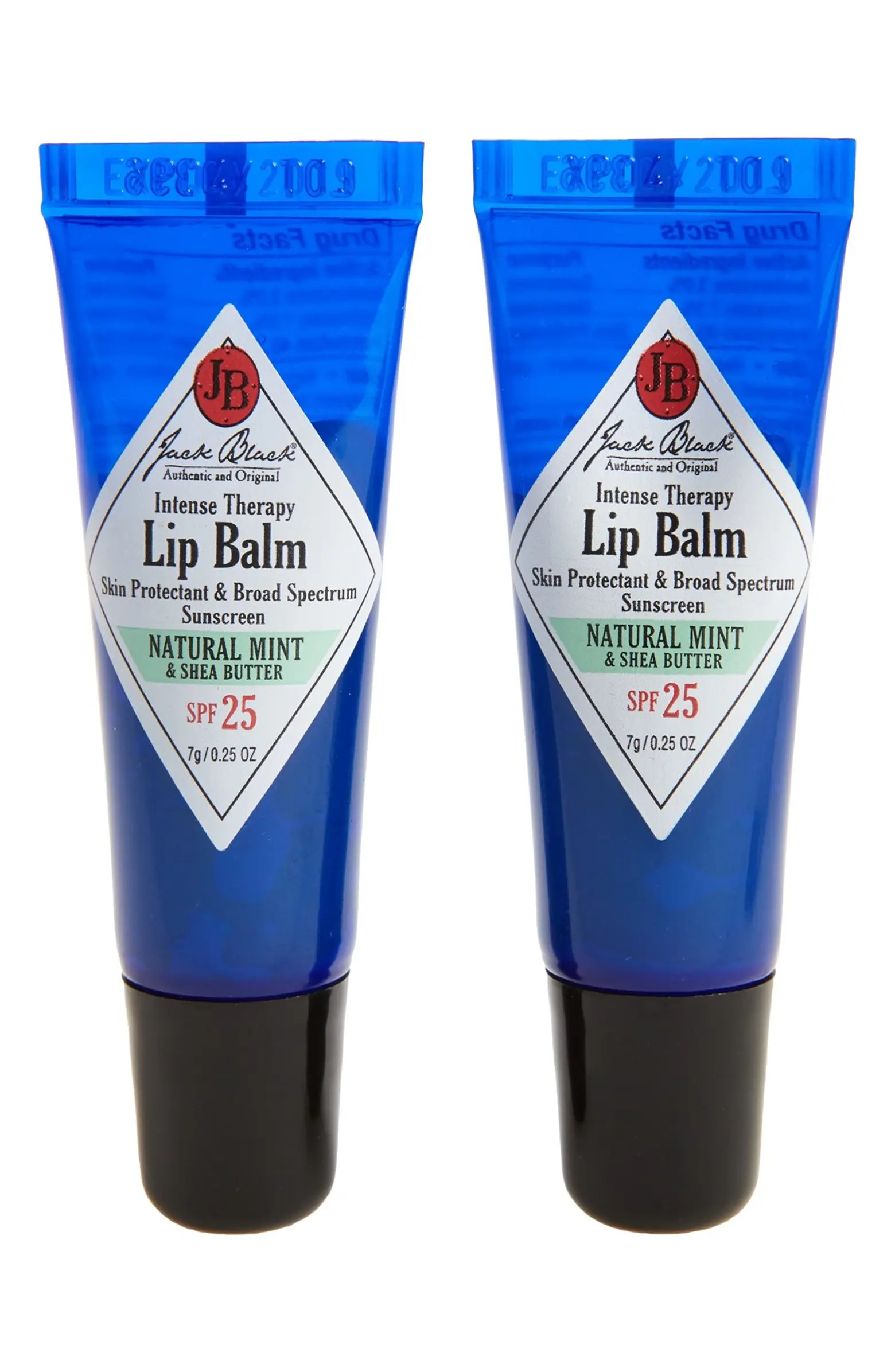 Jack Black Intense Therapy Lip Balm SPF 25 Duo | Nordstrom | Nordstrom