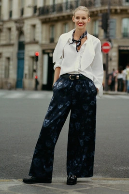 The Somerset Jacquard Full-Length Pull-On Pants | Anthropologie (US)
