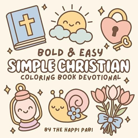 Simple Christian: Coloring Book Devotional for Kids, Adults, and Teens featuring Cute Pictures an... | Amazon (US)