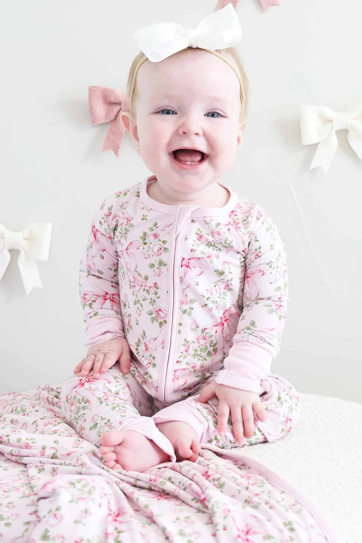 Bows in Bloom Convertible Zip Romper | Caden Lane