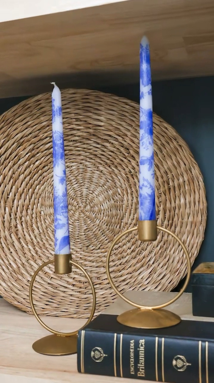 NEW Dollar Tree DIY 🕯️💙 I used floral napkins to elevate my taper candles, and it was so easy. Definitely try this one out 🫶

#LTKFamily #LTKWatchNow #LTKHome