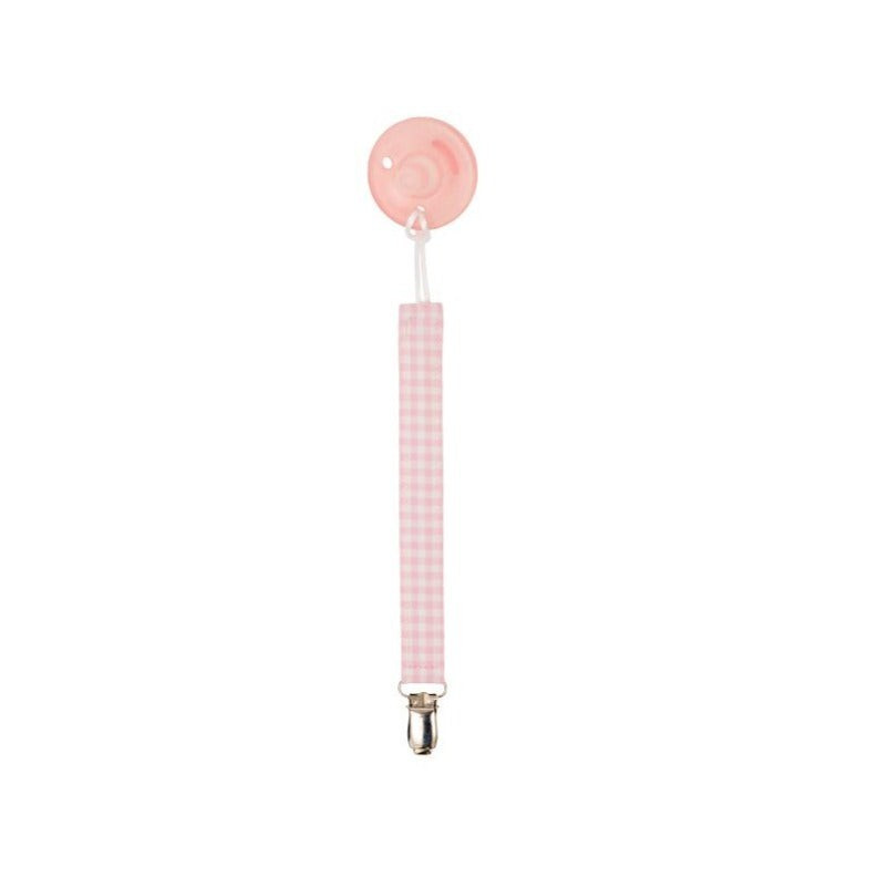 Parker Paci Clip - Pink Greenbrier Gingham | The Beaufort Bonnet Company