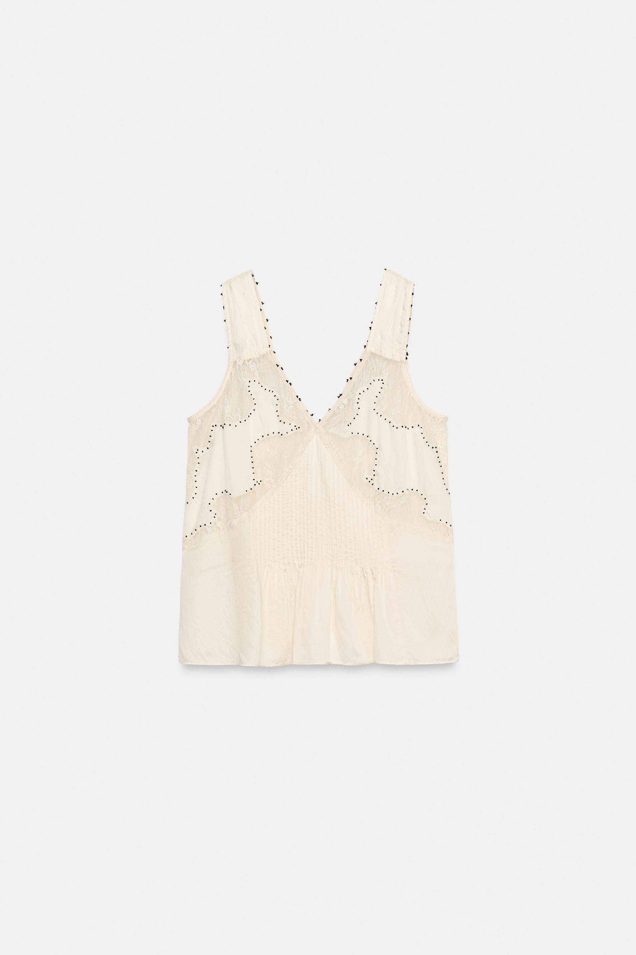 BEADED TOP | Zara US