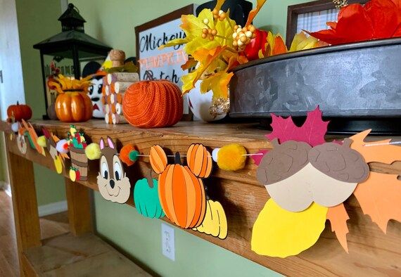 Disney Chip and Dale Inspired Fall Banner Disney Party Decor | Etsy | Etsy (CAD)