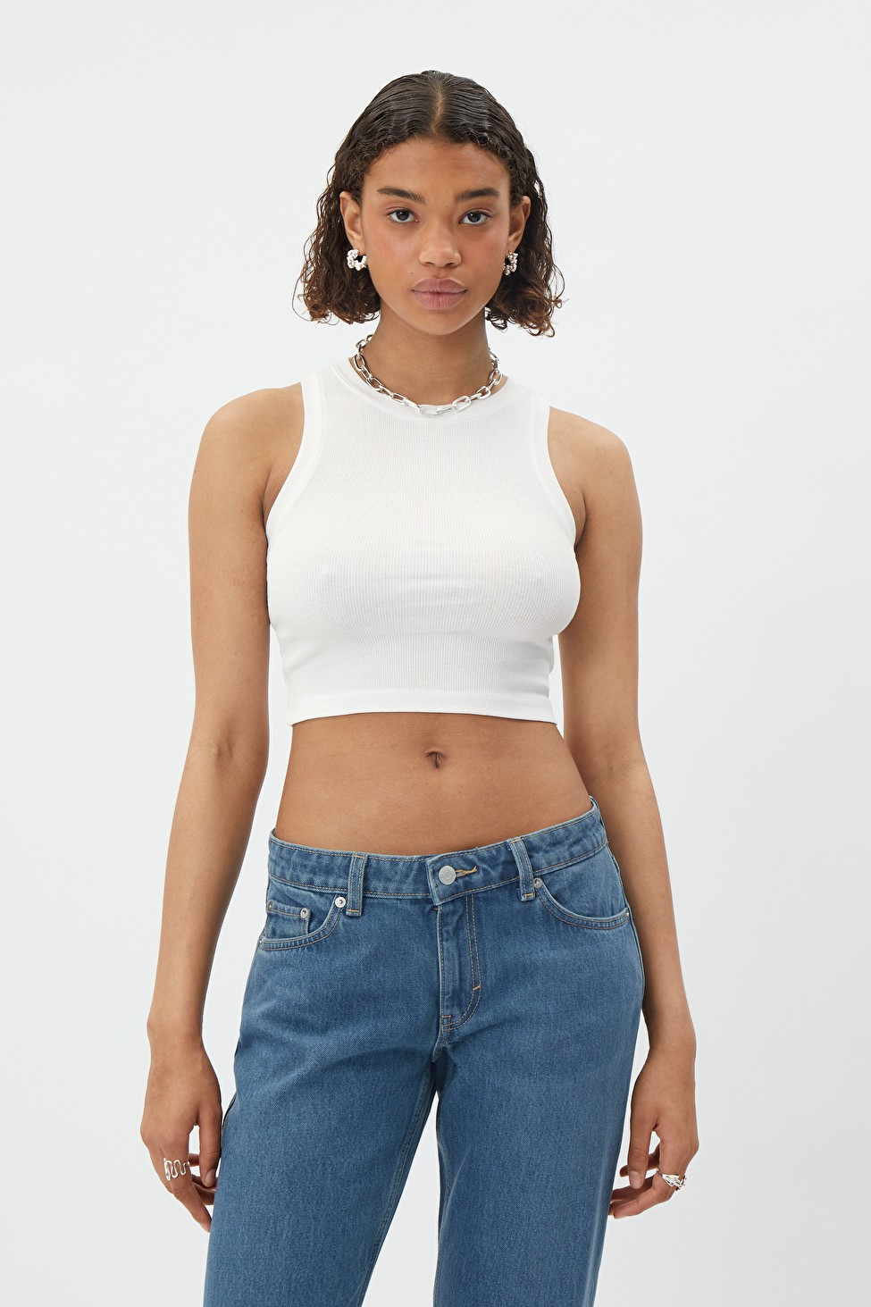 Easy Cropped Tank Top | Weekday