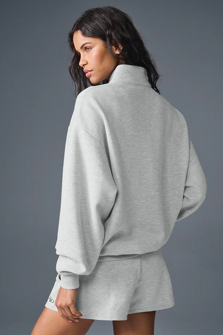 Accolade 1/4 Zip Pullover - Athletic Heather Grey | Alo Yoga (US)