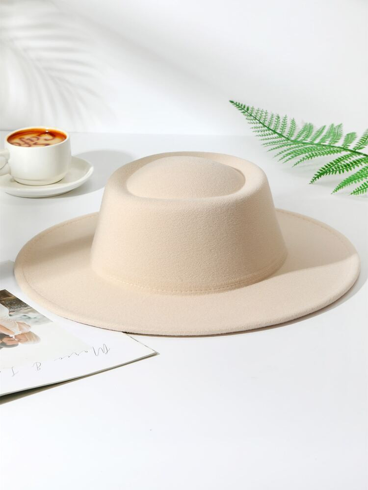 1pc Women Solid Jazz Fedora Hat For Decoration | SHEIN