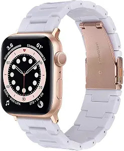 V-MORO Resin Band Compatible with Apple Watch Bands Series 8/7 41mm 40mm 38mm iWatch 6/5/4/3/2/1/... | Amazon (US)
