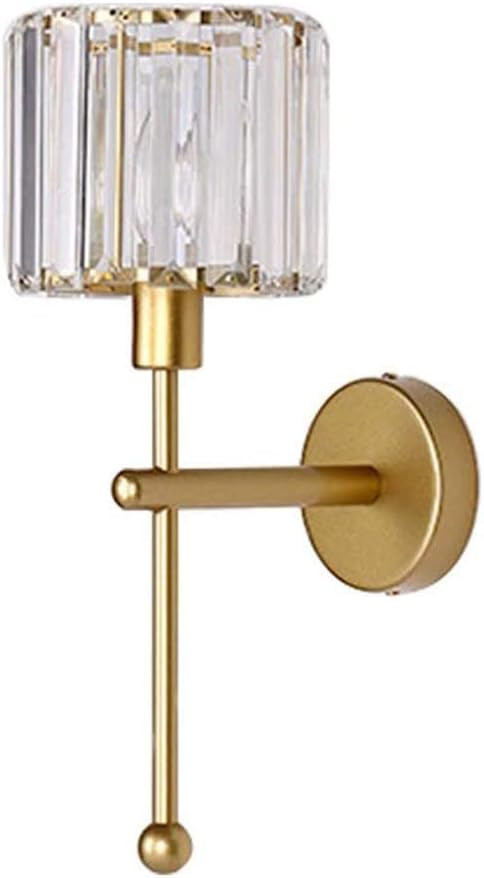 MZStech E14 Modern Minimalist Style Wall Sconce Lamps Lighting, Transparent Crystal Wall Light,Co... | Amazon (UK)