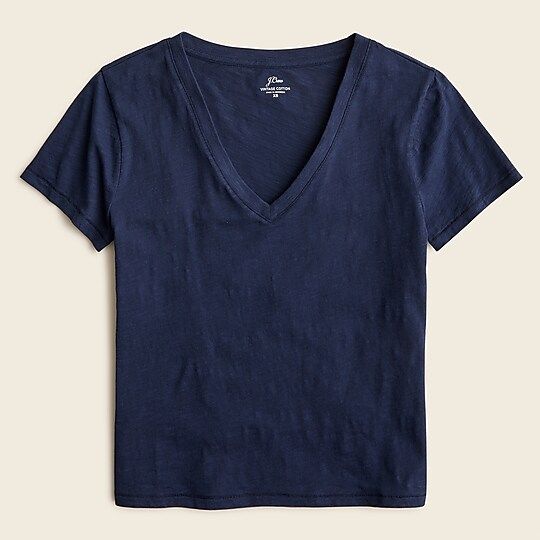 New vintage cotton V-neck T-shirt | J.Crew US