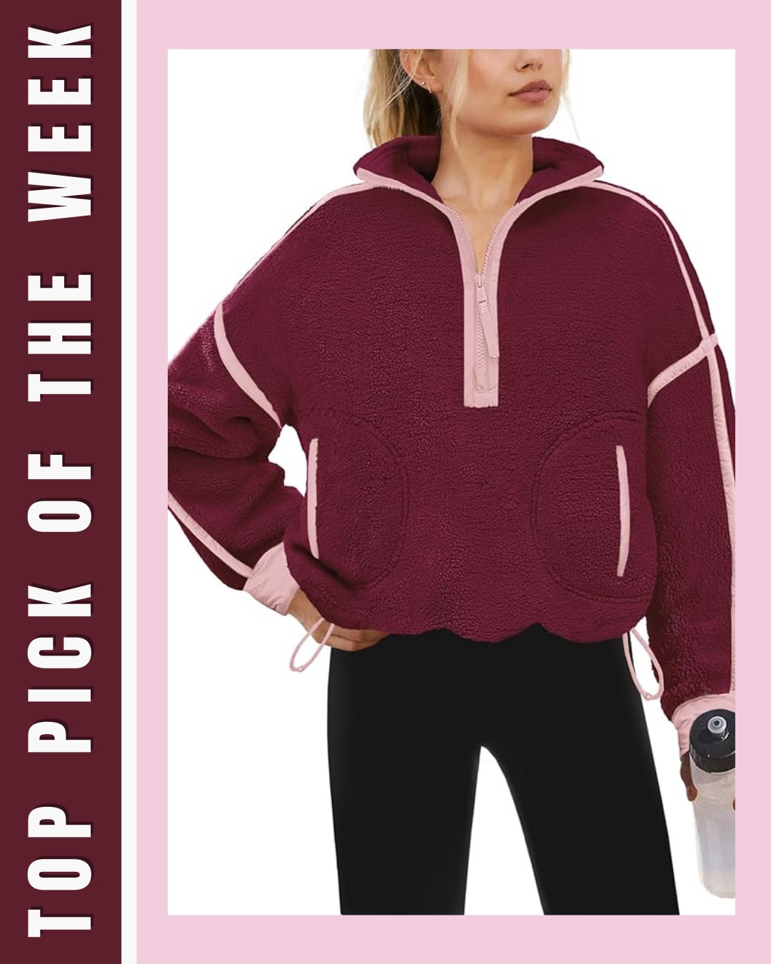 Pick of the week: this quarter zip sherpa. Warm, relaxed, and effortless to throw on with leggings or jeans. One of those cozy pieces you’ll live in.


#LTKOver40 #LTKgrwm #LTKActive